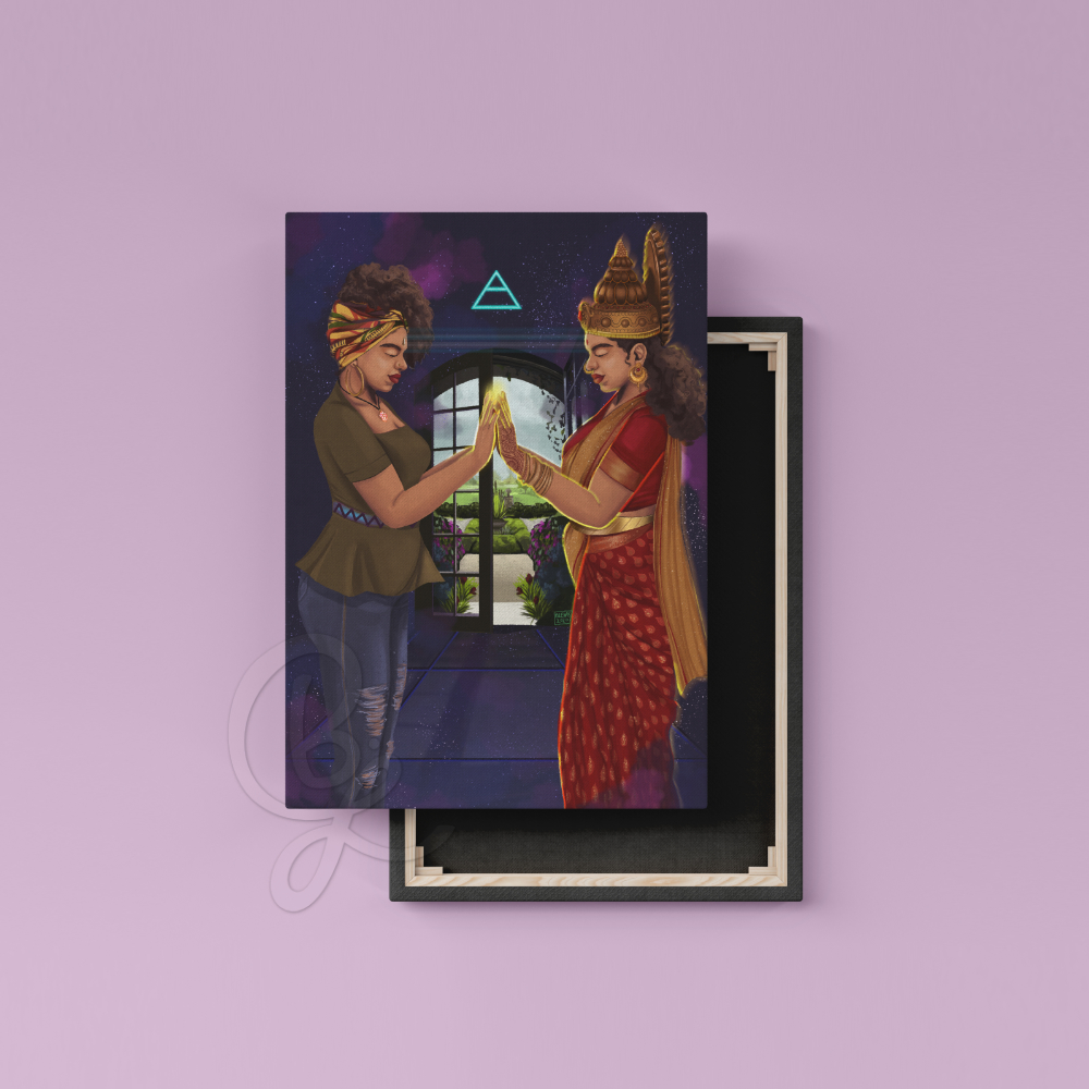 Lovers Premium Canvas Print - Unframed