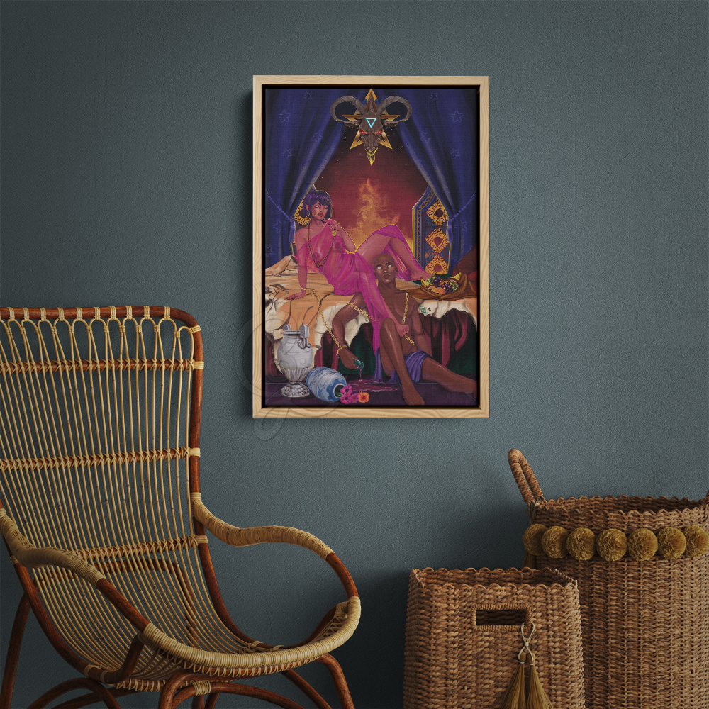 The Devil Canvas Print on Wall