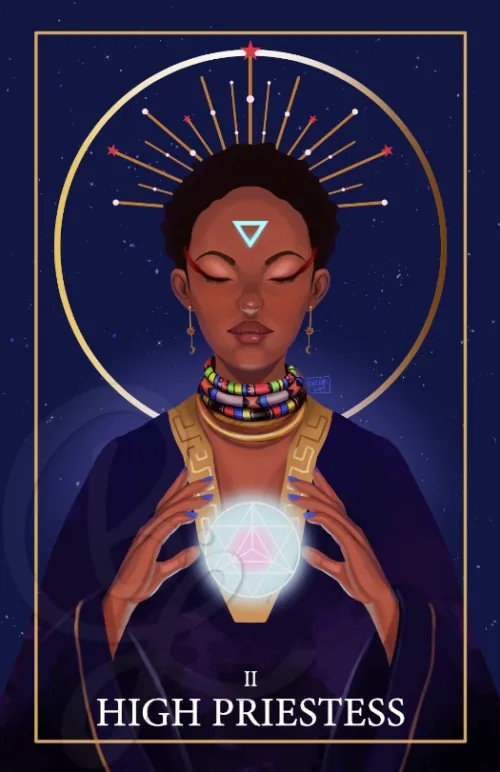 High Priestess of the Cosmic Gateways Tarot