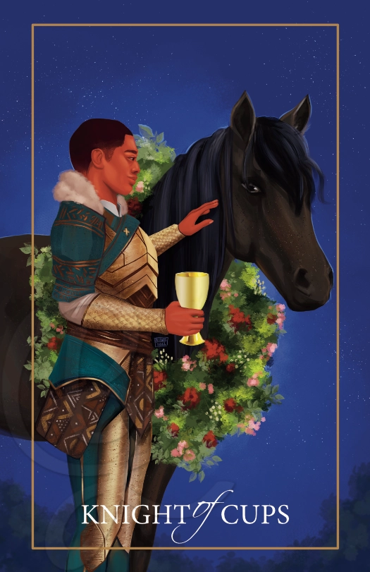 Knight of Cups from the Cosmic Gateways Tarot - Poster Print