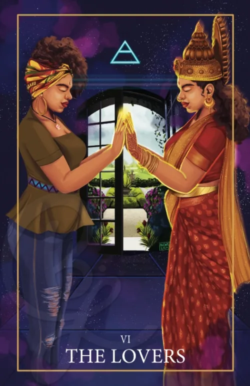 The Lovers of the Cosmic Gateways Tarot