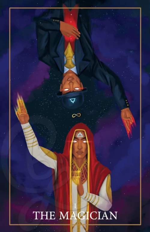 The Magician of the Cosmic Gateways Tarot - Poster Print