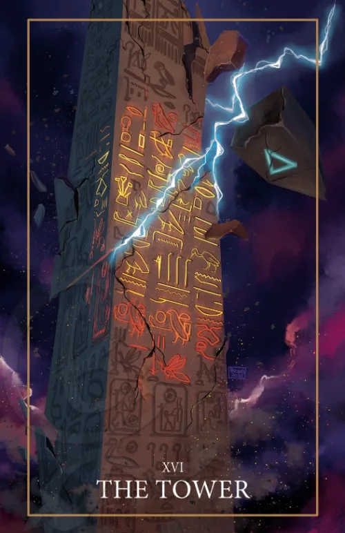 The Tower of the Cosmic Gateways Tarot - Poster Print